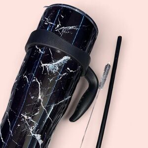 Black and White Travel Mug